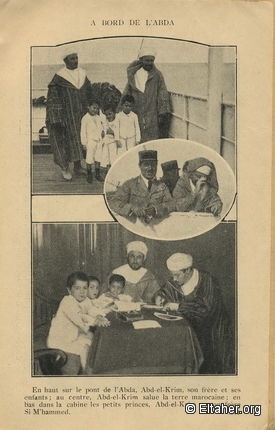 1926 - Abdel-Krim and His Children aboard the SS Abda